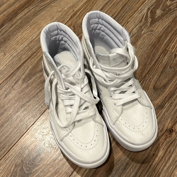 Vans sk8 hi Stacked White 6.5 leather - Picture 2 of 9